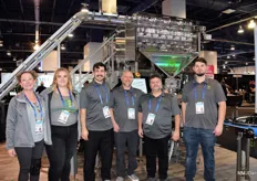 The Green Vault Systems team showcased their Precision Batcher. "It not only saves labor, reducing the overpack is where the big savings come in."